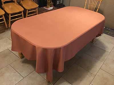 rectangle tablecloths (terracotta/rust) - 60 x 102