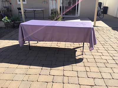 rectangle tablecloths (violet amethyst) - 60 x 102