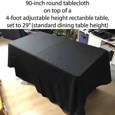 4 foot rectangle tables (adjustable heights)
