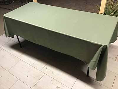 rectangle tablecloths (dusty sage green) - 60 x 102
