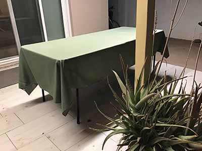 rectangle tablecloths (dusty sage green / eucalyptus sage green) - 60 x 102