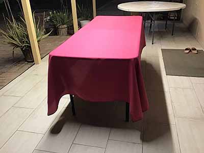 rectangle tablecloths (fuchsia) - 60 x 102