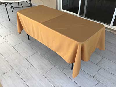 rectangle tablecloths (gold) - 60 x 102