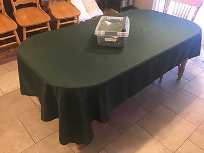 rectangle tablecloths (hunter emerald green) - 60 x 102