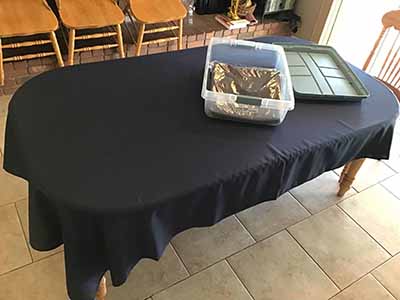 rectangle tablecloths (navy blue) - 60 x 102