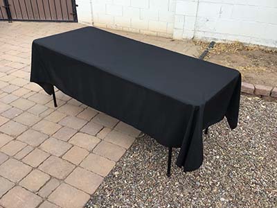 rectangle tablecloths (black) - 60 x 102