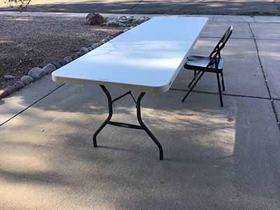 8 foot rectangle tables