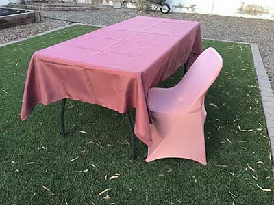 rectangle tablecloths (cinnamon rose) - 60 x 102