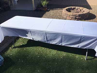 rectangle tablecloths (white) - 60 x 126