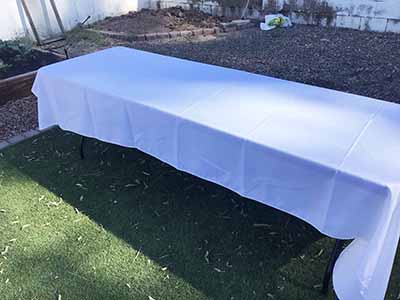 rectangle tablecloths (white) - 60 x 126
