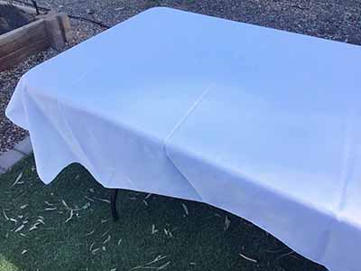 rectangle tablecloths (white) - 60 x 126