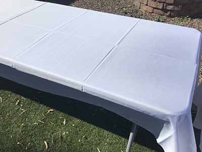 rectangle tablecloths (white) - 60 x 126