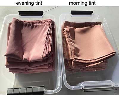 cloth dinner napkins (dusty rose/mauve, morning tint) - 17 x 17