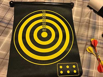 magnetic dart board (2-sided)