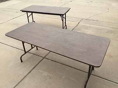 6 foot non-bifold rectangle tables