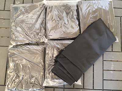 round tablecloths (black) - 108