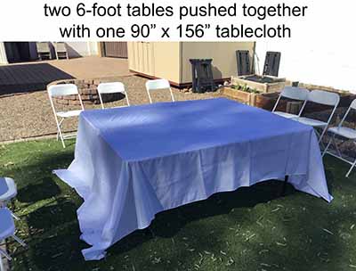 rectangle tablecloths (white) - 90 x 156