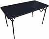 4 foot rectangle tables  adjustable height  black 