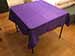 square tablecloths  purple    54 