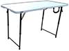 4 foot rectangle tables  adjustable height  white 