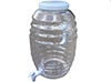 5 gallon beverage jar  clear plastic 