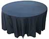round tablecloths  black    120 