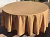 round tablecloths  gold    108 