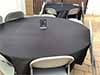 round tablecloths  black    108 