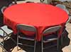 round tablecloths  red    108 
