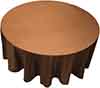 round tablecloths cinnamon brown 108