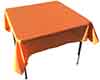 square tablecloths orange 54