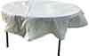 round tablecloth white disposable plastic 84