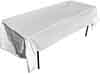 rectangle tablecloth  white  plastic  disposable    54  x 108 