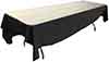 rectangle tablecloths  black    70  x 120 