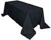 rectangle tablecloths black 90 x 132