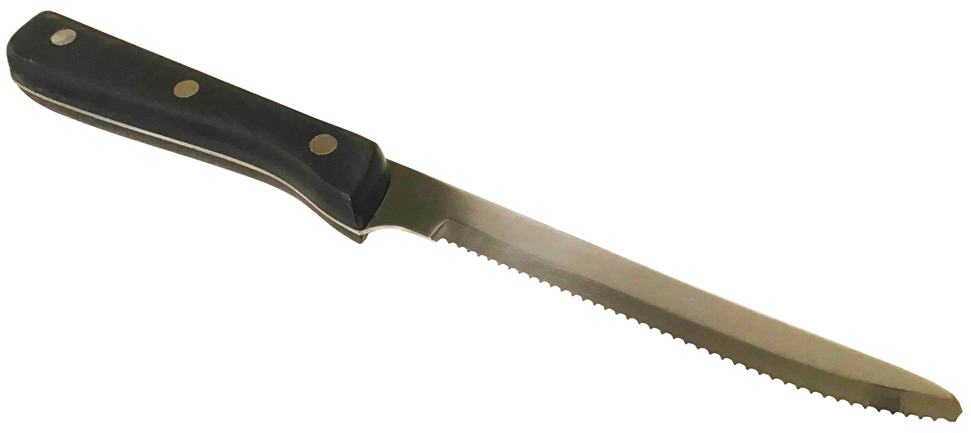 steak knives (Libbey stainless steel w/black bakelite handle)