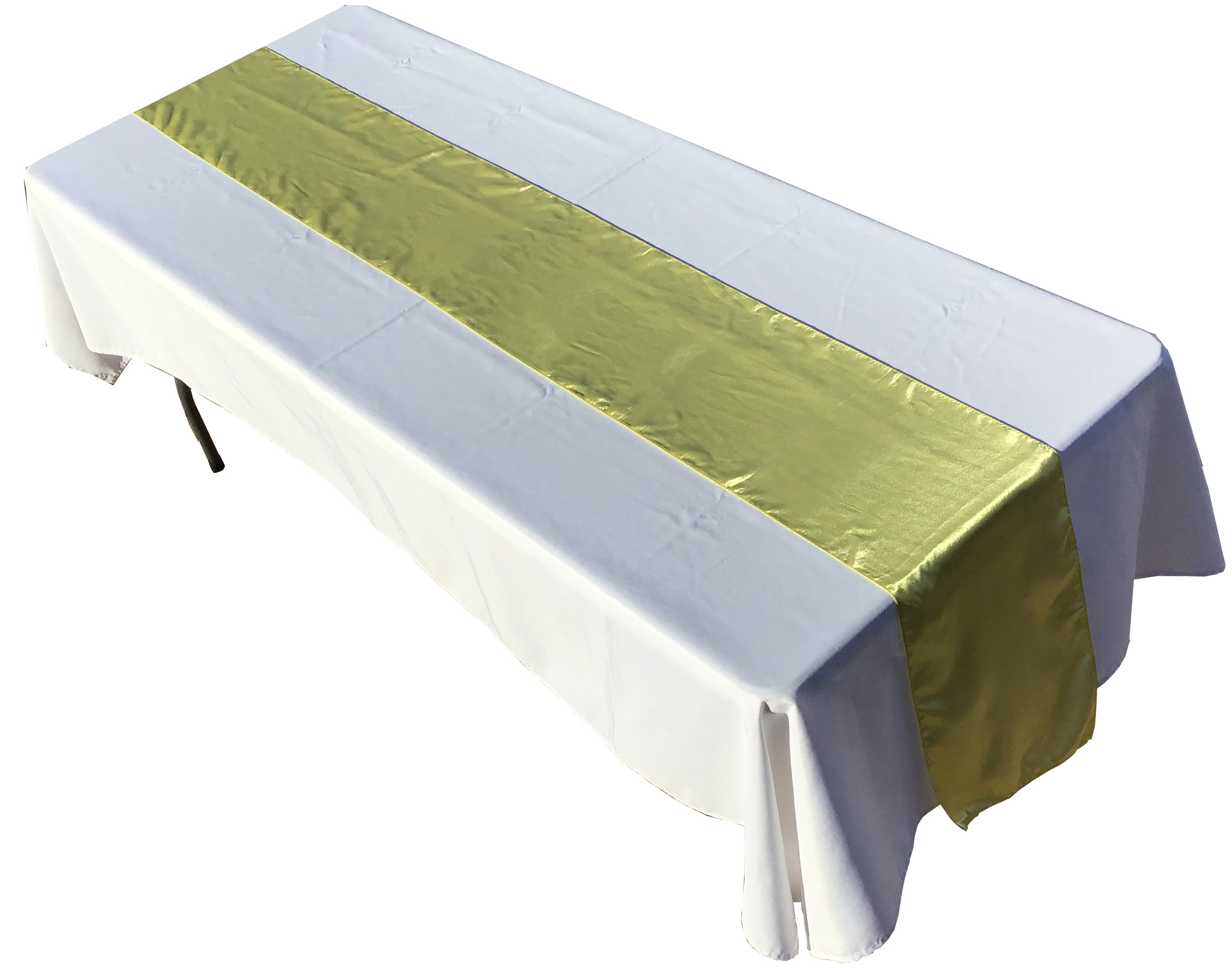 table runners (satin, yellow) - 12 x 108