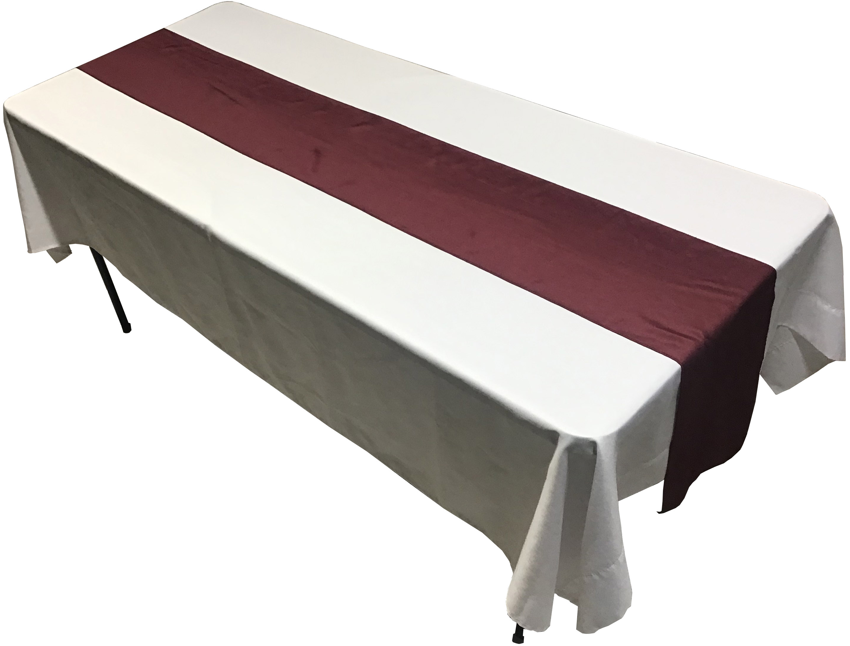 table runners (burgundy) - 12 x 108
