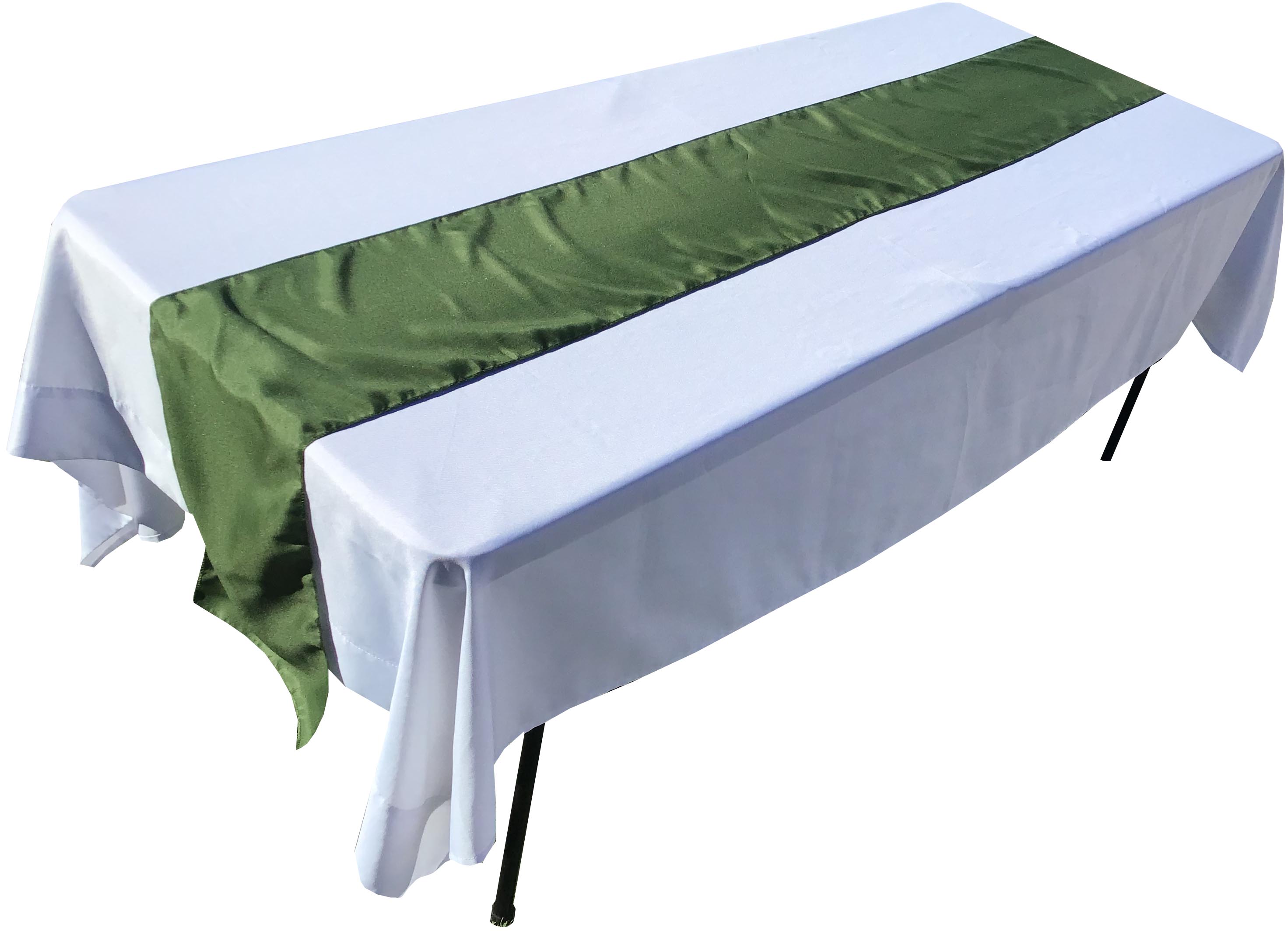 table runners (olive green) - 12 x 108