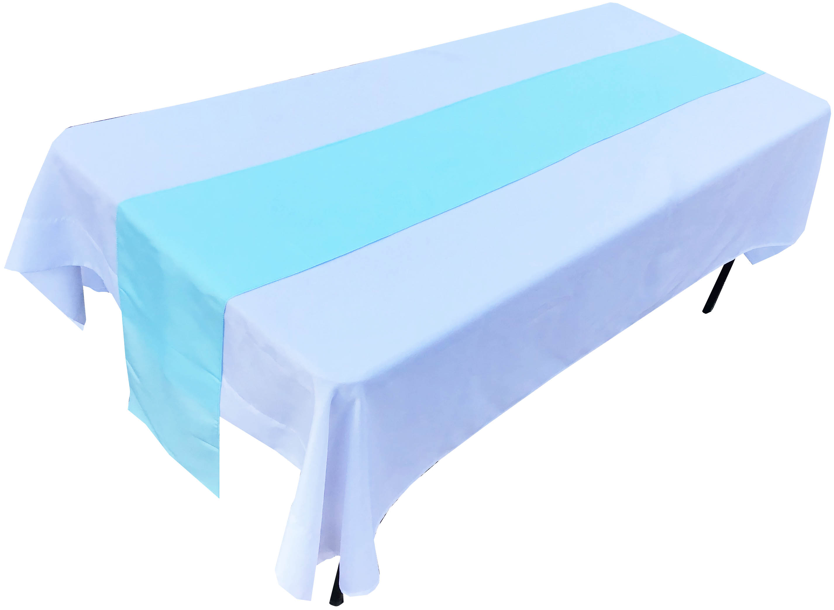 table runners (light blue) - 12 x 108