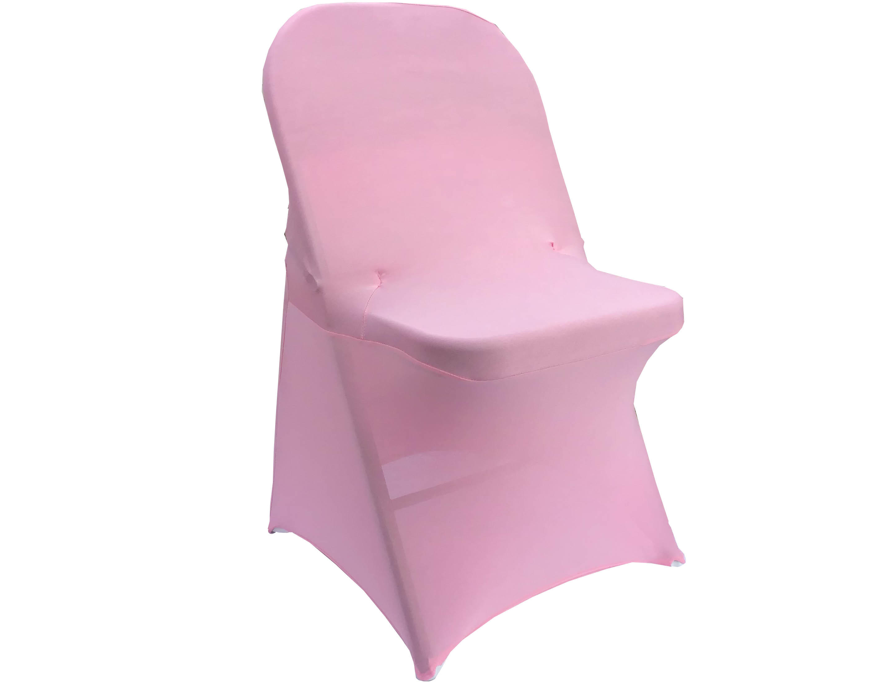 spandex stretch-fitted slip-on chair covers (pink)