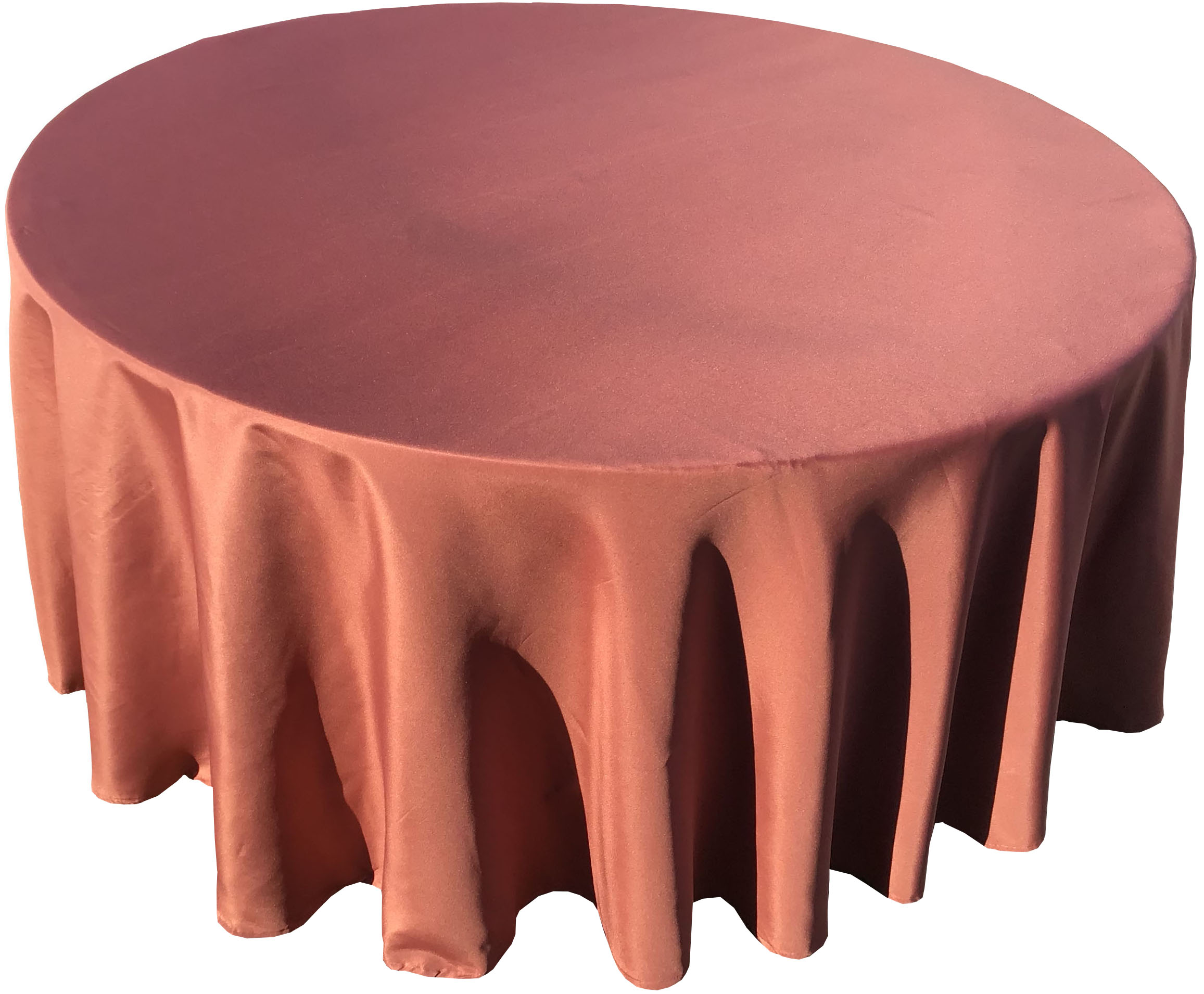 round tablecloths (terracotta/rust) - 108