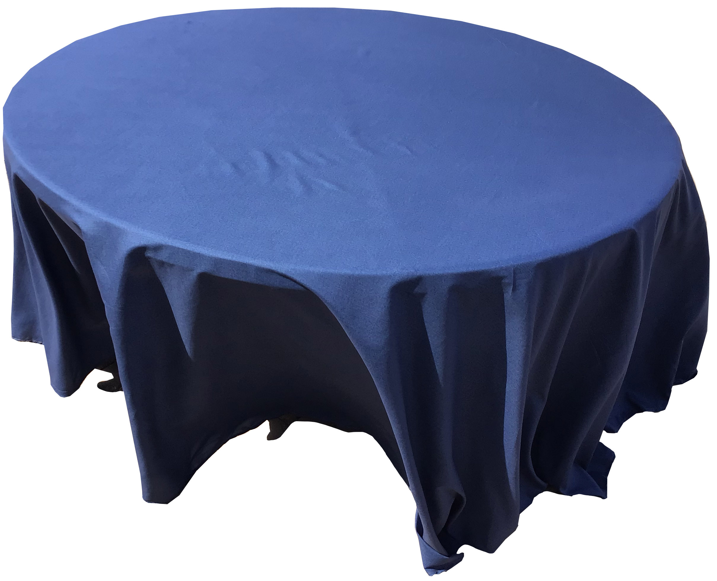 round tablecloths (premium dark blue faux denim) - 120