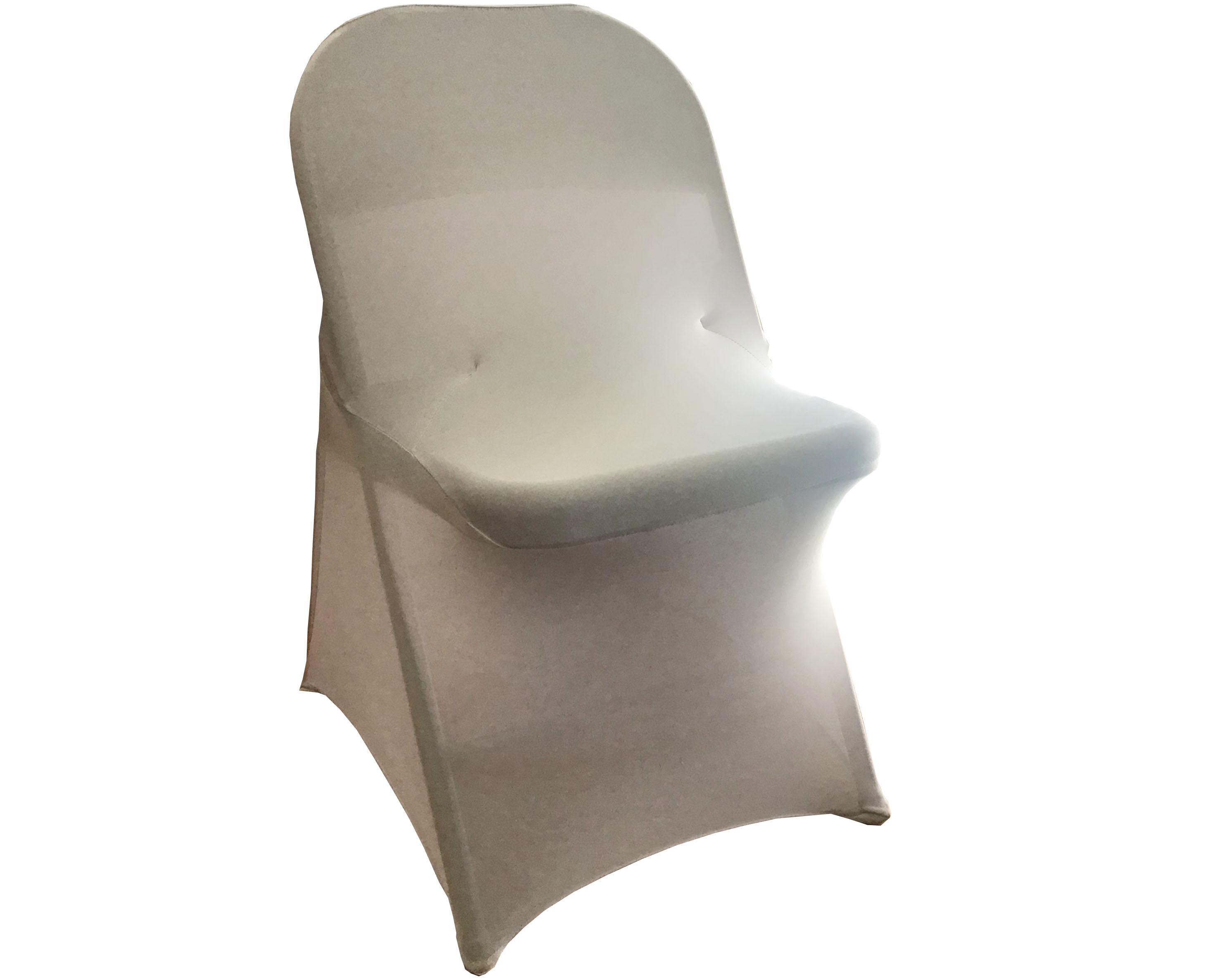 spandex stretch-fitted slip-on chair covers (light gray)