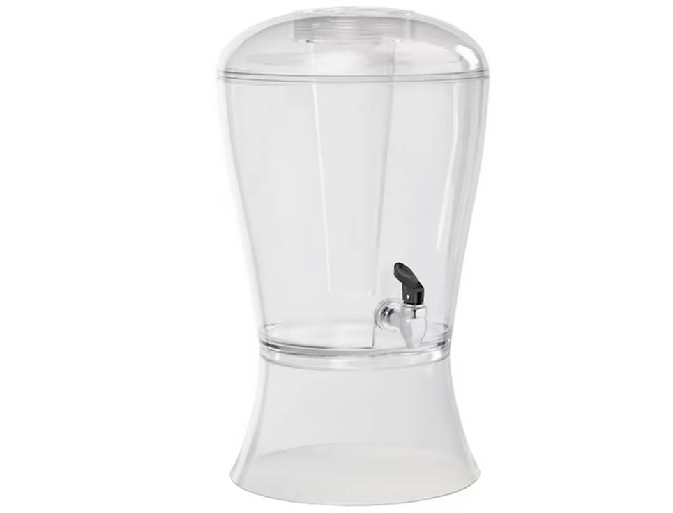 3 gallon beverage dispenser with ice core (acrylic)