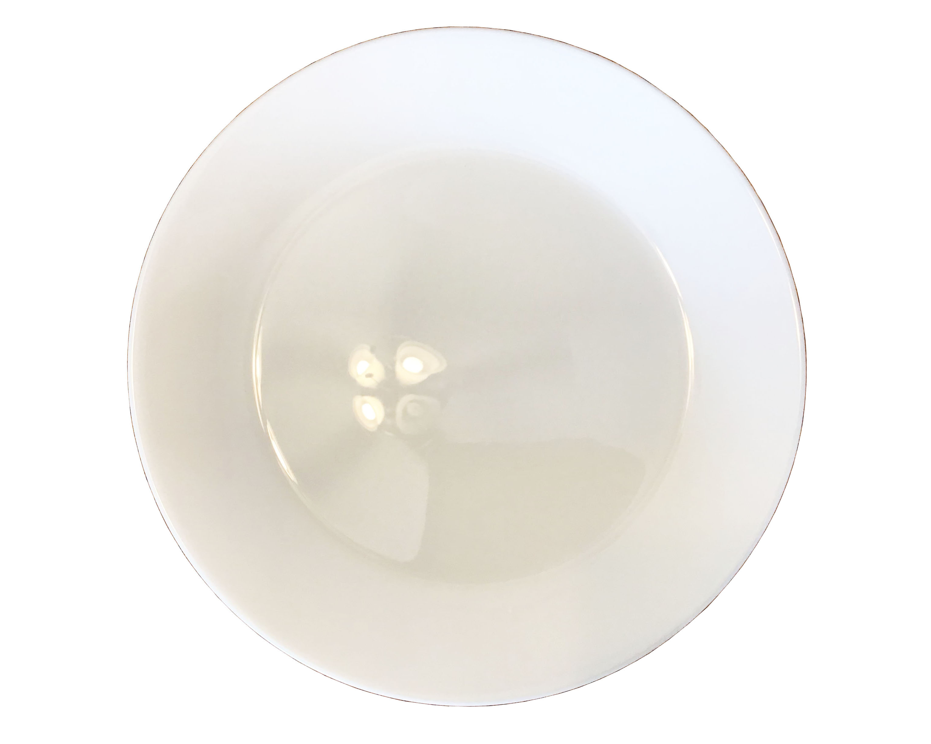 glass salad plates (white, Otfast) - 7 1/2”