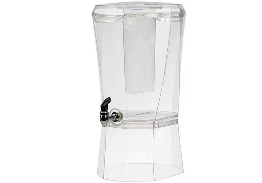 3.5 gallon beverage dispenser with ice core (acrylic)