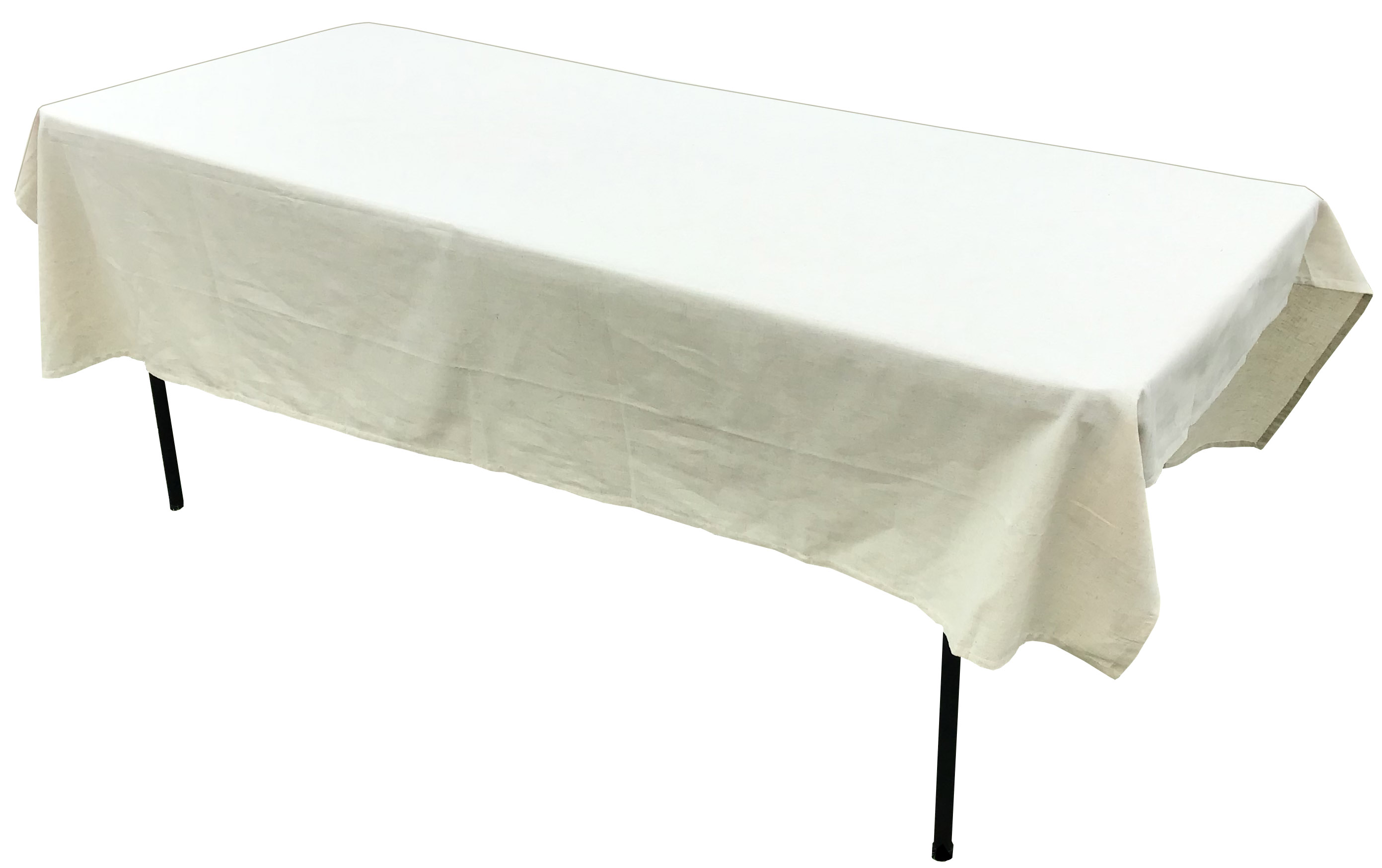 rectangle tablecloths (cream, cotton and linen blend) - 60 x 84