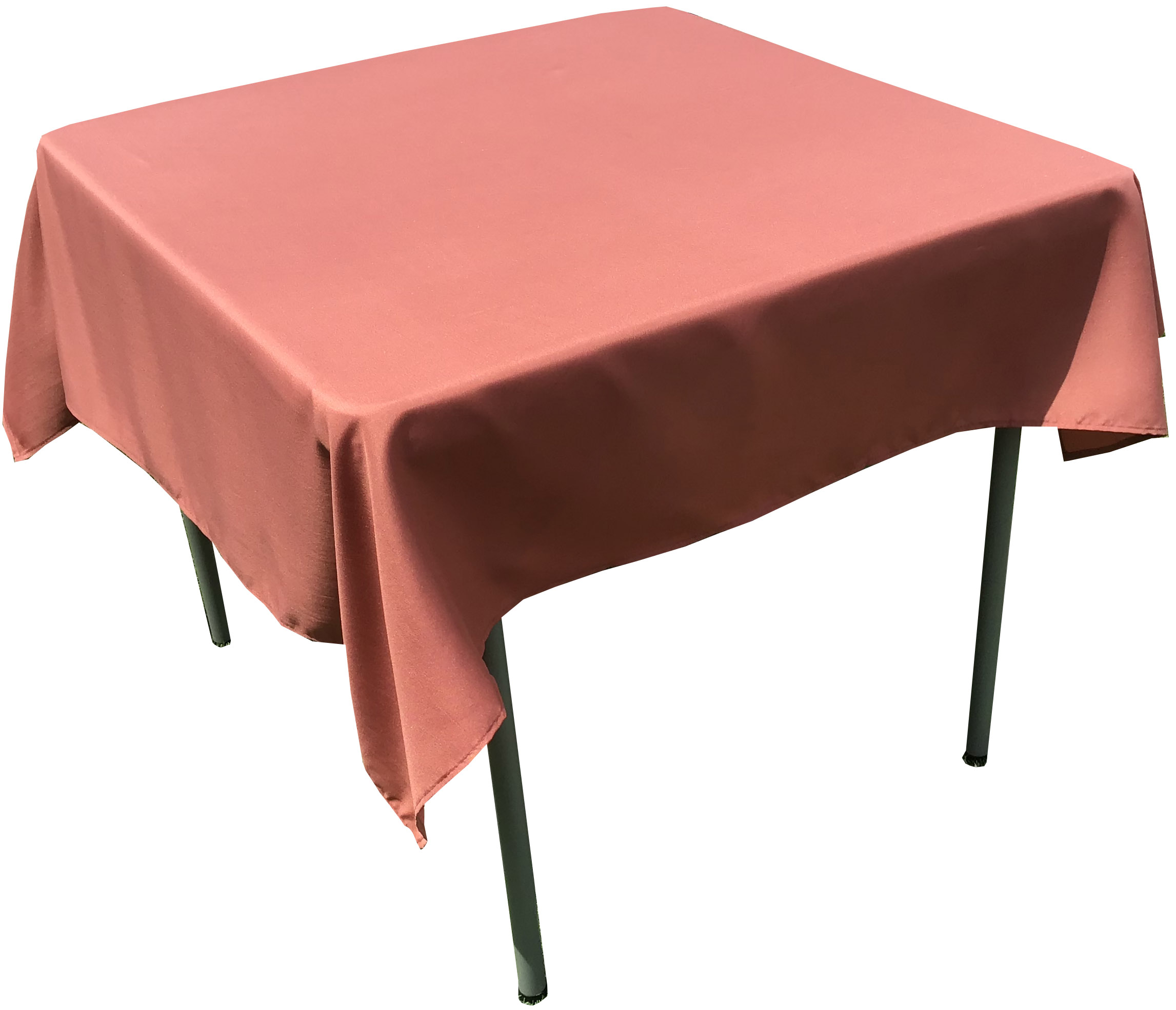 square tablecloths (terracotta/rust) - 54