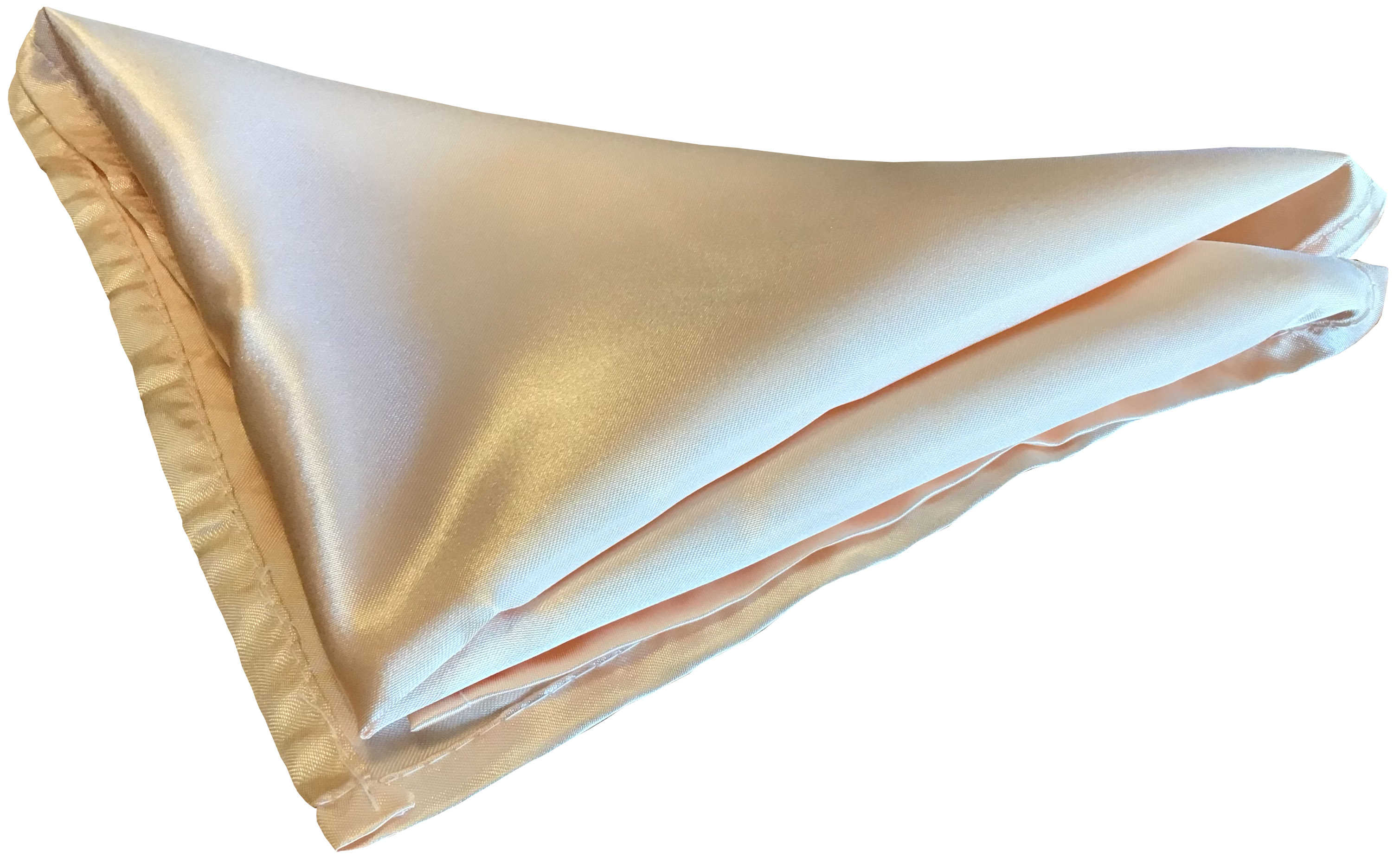 cloth dinner napkins (peach, satin) - 20 x 20